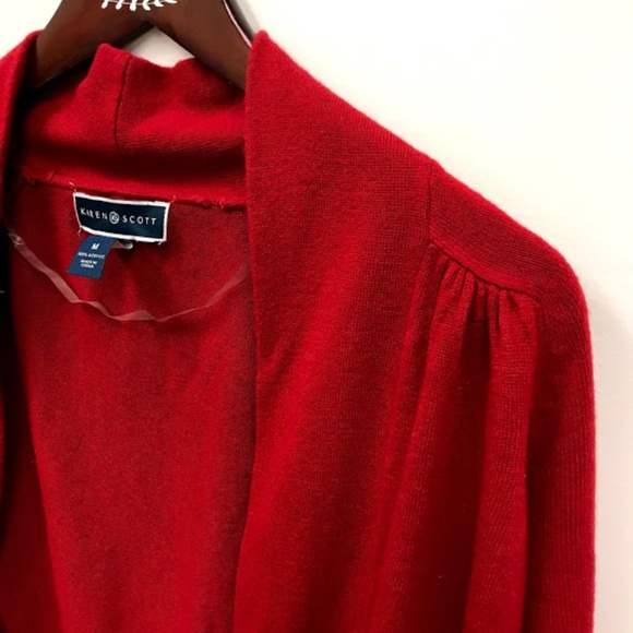 Karen Scott Size M Red Cardigan - Picture 5 of 5